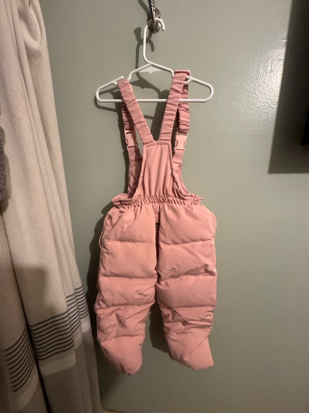 Amazon Kids Pink Puffer Snow Overalls